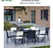 Table De Jardin Aluminium Avec Rallonge Nouveau Salon De Jardin Modulo 4 8 Places Noir F4 C4