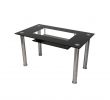 Table Terrasse Charmant Christie Rectangular Glass top Black Dining Table Christie